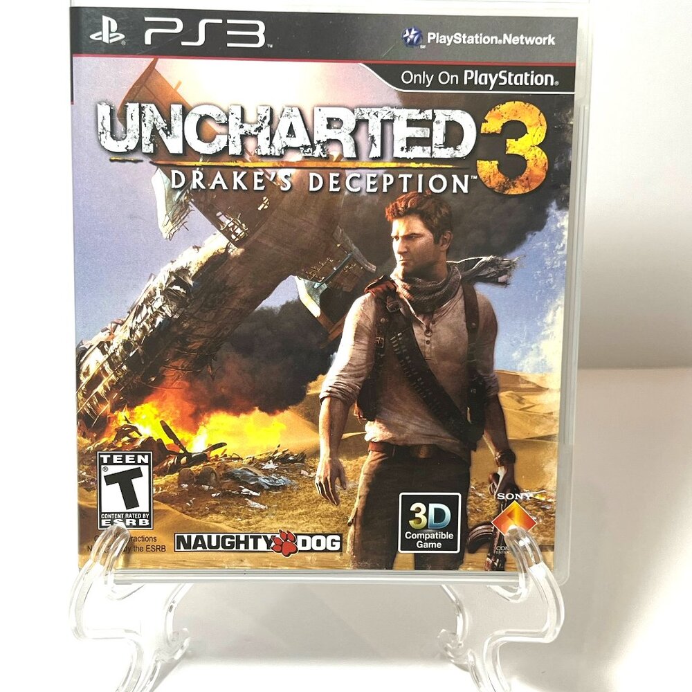 Uncharted 3 Drake's Deception Sony Playstation 3 PS3 Complete W/Manual